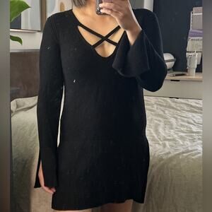 Free people Linen Andi Tunic Sweater. Size S